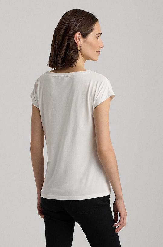 Lauren Ralph Lauren T-shirt 200748765001 200748765001 biały SS23