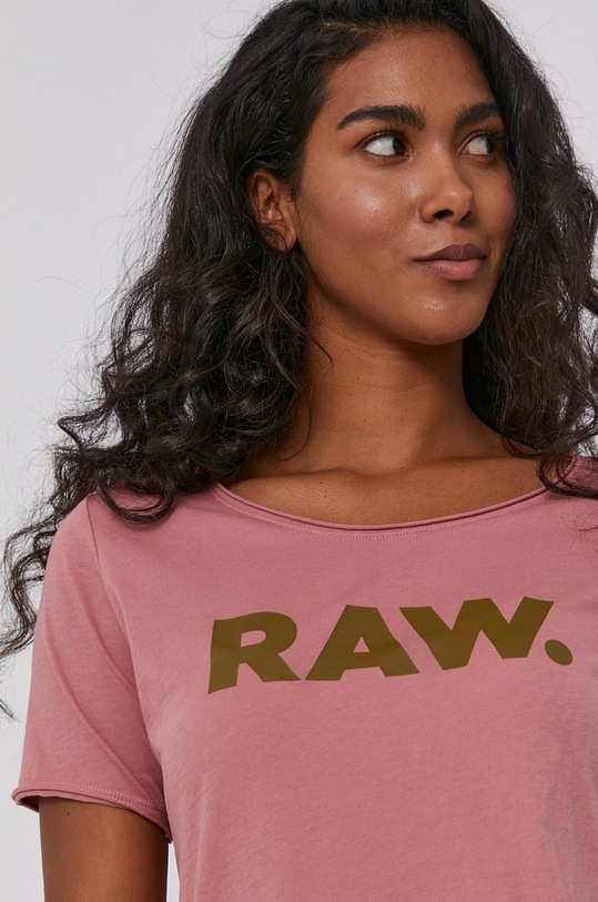 G-Star tricou print roz D19950.4107