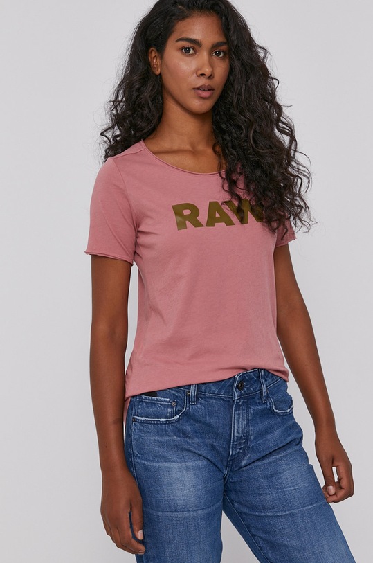 G-Star tricou roz D19950.4107