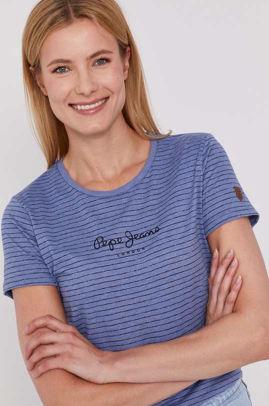 Pepe Jeans T-shirt Mahsa pozostałe fioletowy PL504679.533