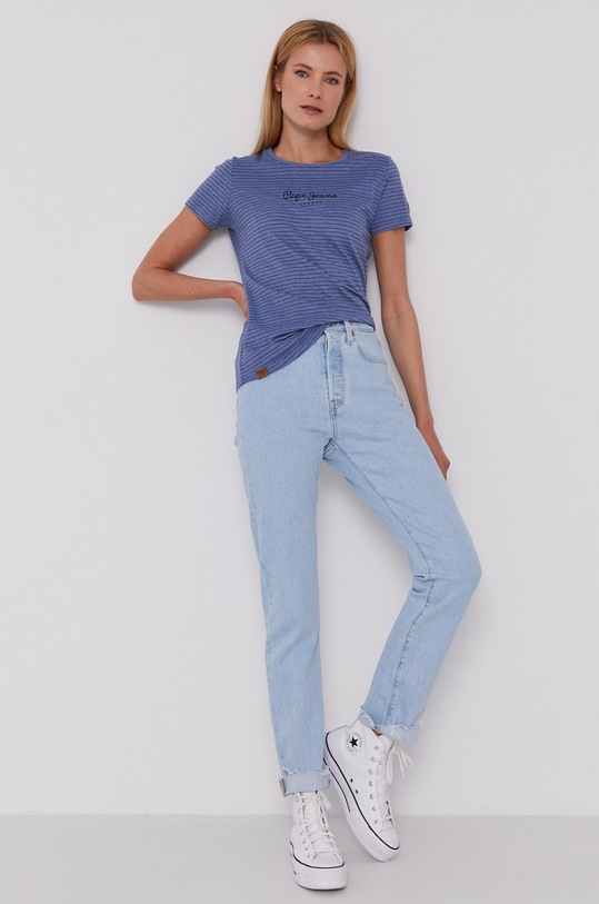Pepe Jeans T-shirt Mahsa PL504679.533 fioletowy AW21