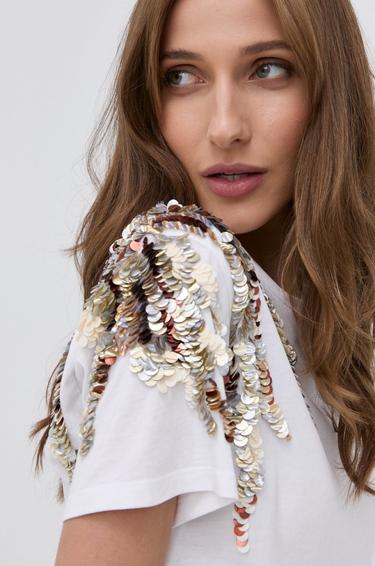 Patrizia Pepe T-shirt bawełniany bawełna biały 2M4180.A9R4