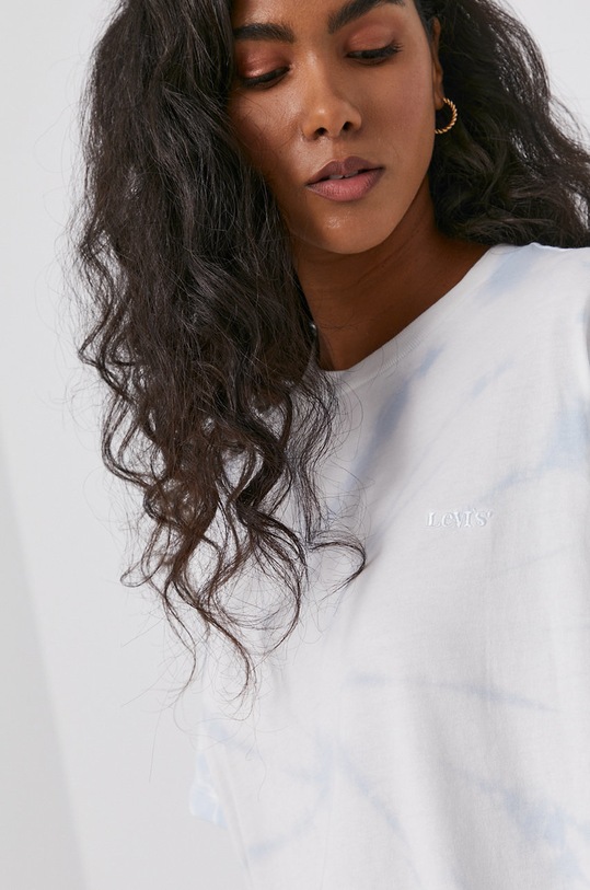 Levi's T-shirt bawełniany A0345.0002 niebieski A0345.0002