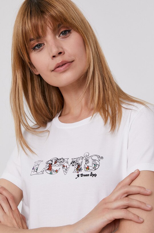 Μπλουζάκι Levi's στάμπα λευκό 17369.1623