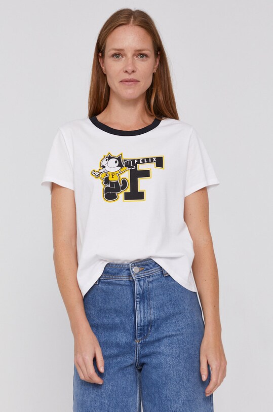 Levi's T-shirt in cotone x Felix The Cat bianco A1233.0000