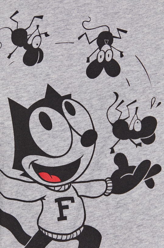 Levi's T-shirt bawełniany x Felix The Cat A1234.0000 szary