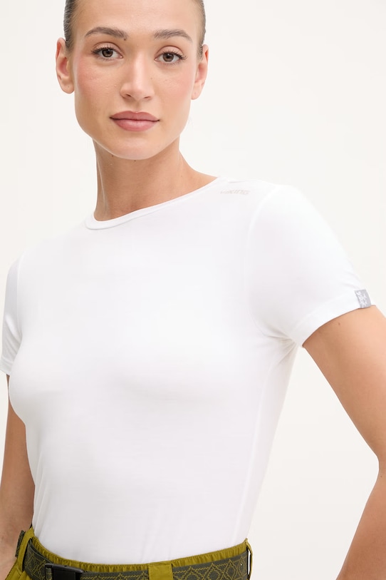 Viking Τ-shirt πεζοπορίας Γυναικεία Lenta Bamboo μπεζ 500.22.5540