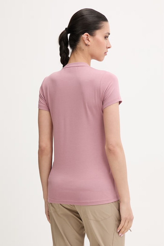 Ρούχα Viking Τ-shirt πεζοπορίας γυναικείο Lenta Bamboo 500.22.5540 ροζ