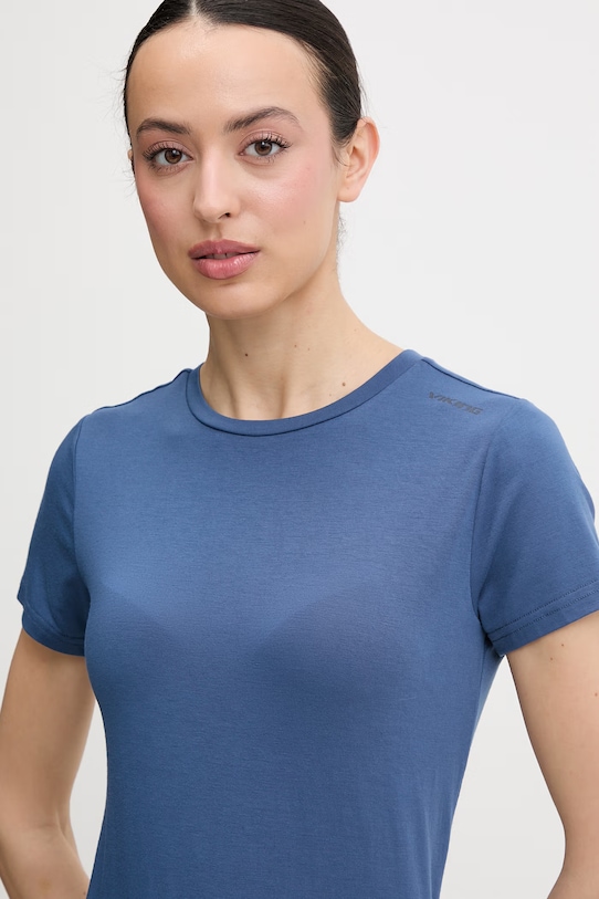 Viking Τ-shirt πεζοπορίας Γυναικείο Lenta Bamboo σκούρο μπλε 500.22.5540