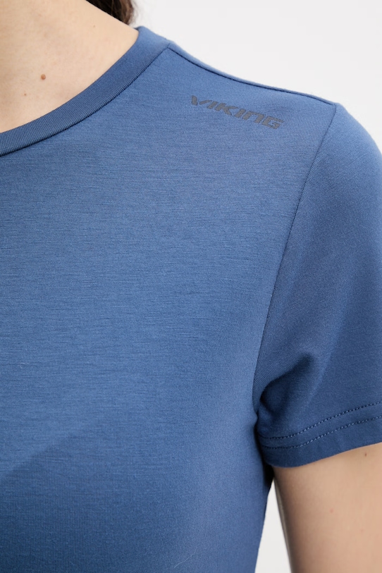 Viking Τ-shirt πεζοπορίας Γυναικείο Lenta Bamboo 500.22.5540 σκούρο μπλε