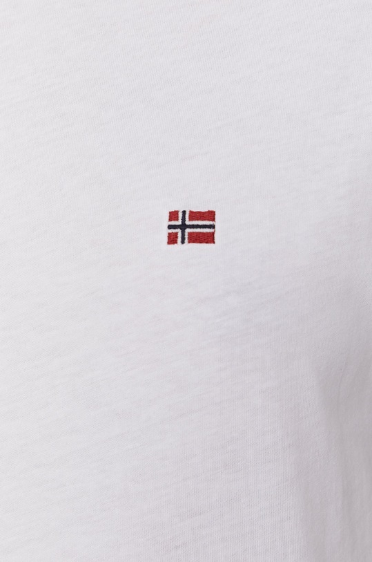Napapijri T-shirt bawełniany NP0A4FSL biały