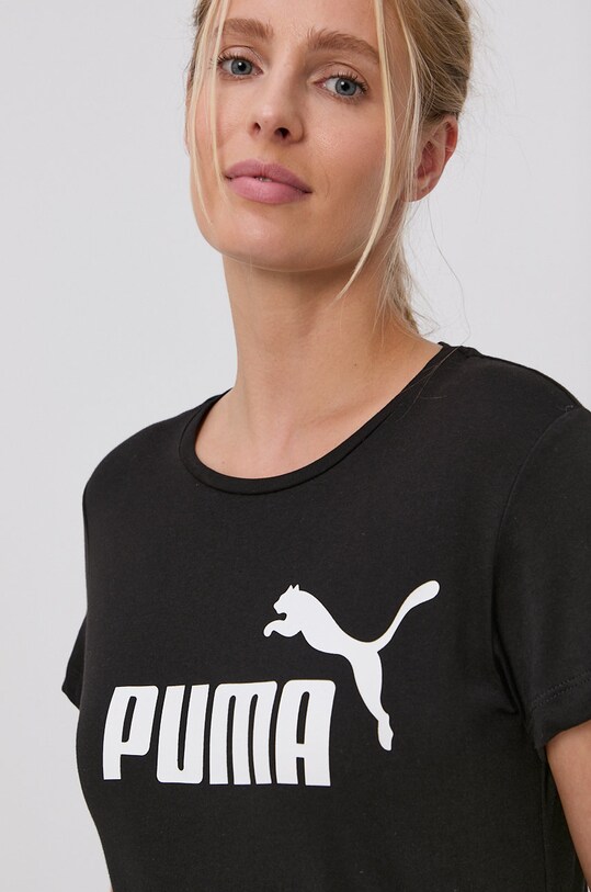 Бавовняна футболка Puma 586774 чорний 586774