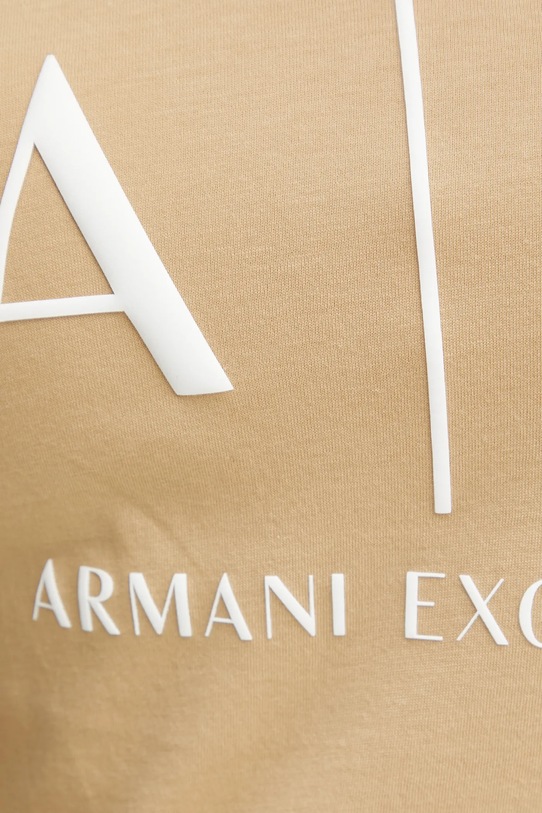 Armani Exchange t-shirt bawełniany 8NYT70.YJ16Z beżowy