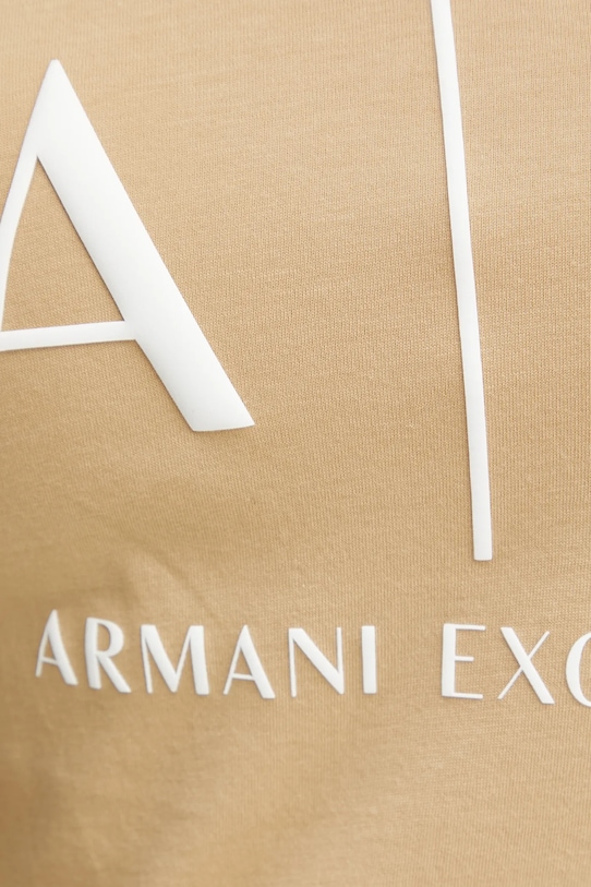 Armani Exchange t-shirt bawełniany 8NYT70.YJ16Z beżowy