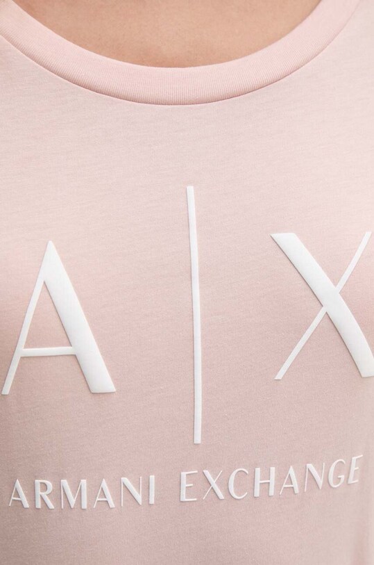 Хлопковая футболка Armani Exchange розовый 8NYT70.YJ16Z