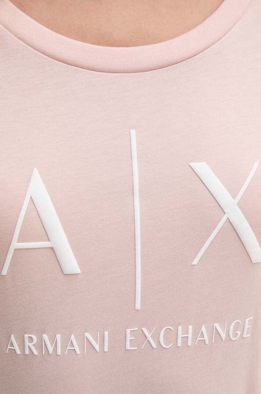 Бавовняна футболка Armani Exchange рожевий 8NYT70.YJ16Z