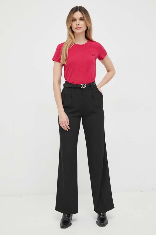 Armani Exchange tricou 8NYT74.Y8C7Z roz AW24