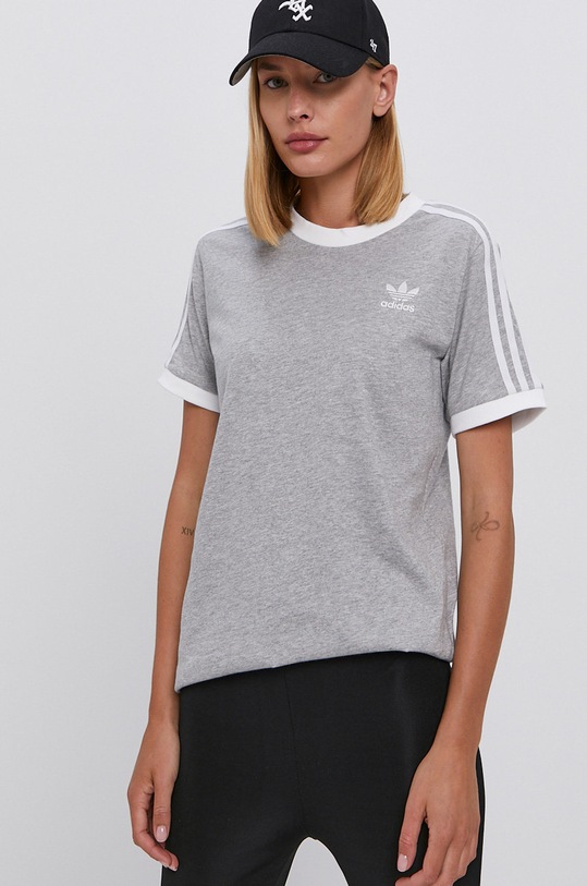 Adidas Originals tricou din bumbac H33576 H33576 gri AW22