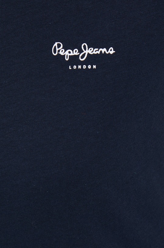 Bavlněné tričko Pepe Jeans Bloom PL504821.594 námořnická modř