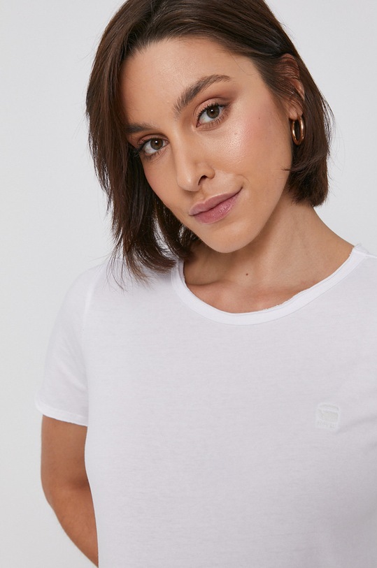 G-Star - T-shirt bawełniany D20483.C506 biały D20483.C506