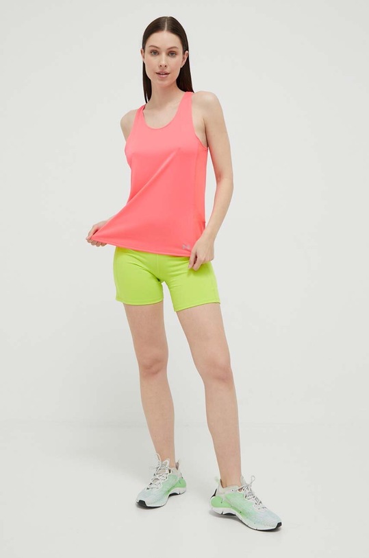 Under Armour top do biegania Fly By 1361394 różowy SS23