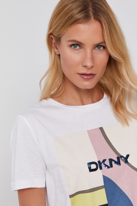 Dkny Tricou print alb P0FF4CNA
