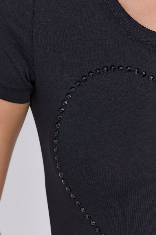 Love Moschino T-shirt W.4.H19.09.E.2264 czarny