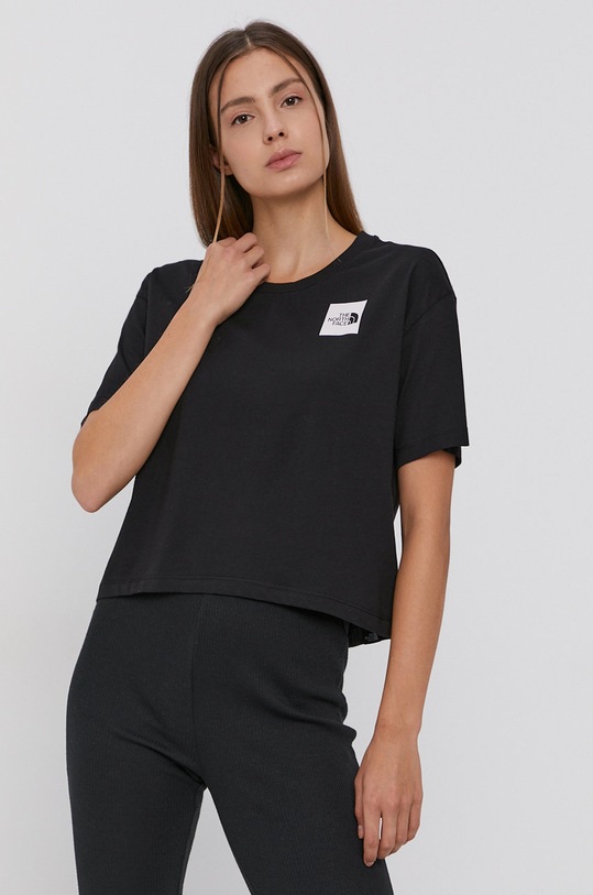 The North Face tricou din bumbac negru NF0A4SY9JK31