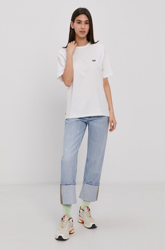 Vans tricou VN0A5I8XWHT1 alb AA00
