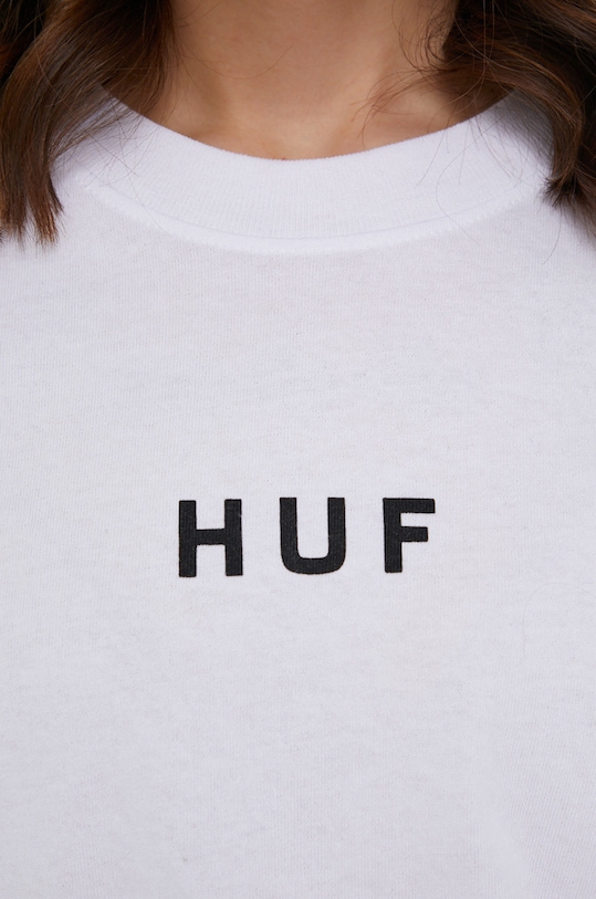Bavlnené tričko HUF wts0009 biela