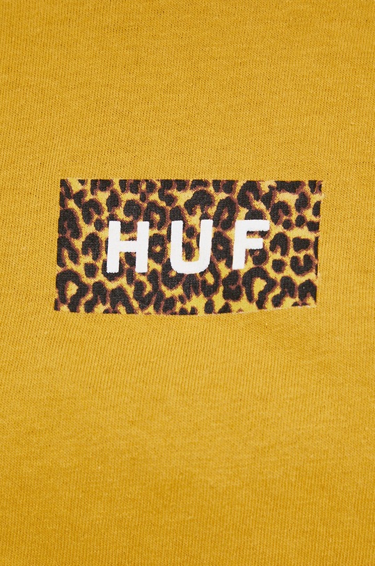 HUF T-shirt bawełniany wts0035 żółty