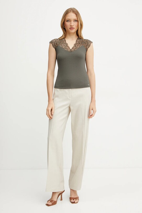 Morgan блузка DELI зелёный SS25