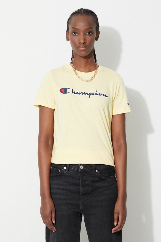 Champion cotton t-shirt applique yellow 114472