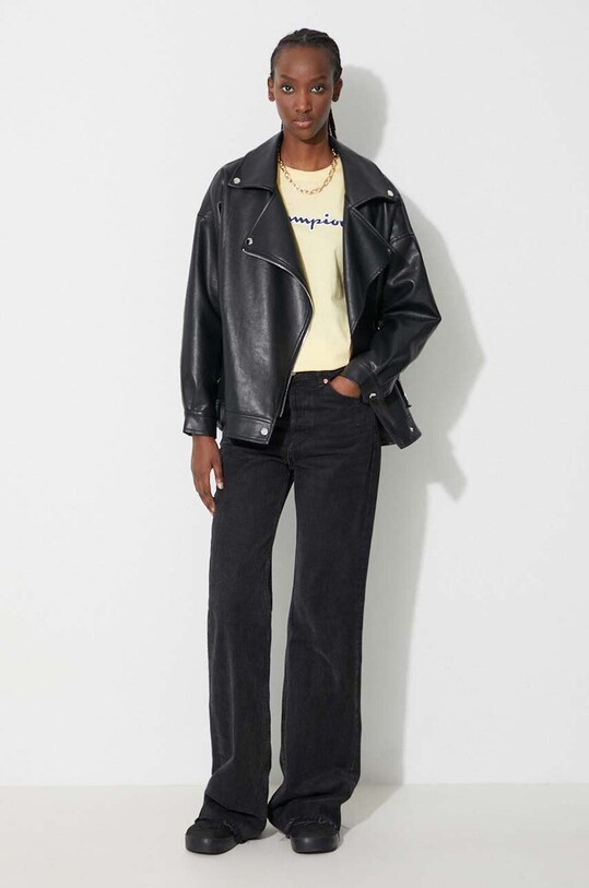 Champion t-shirt bawełniany 114472 żółty AW21
