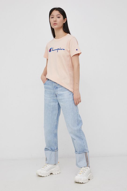 Champion cotton t-shirt cotton pink 114128