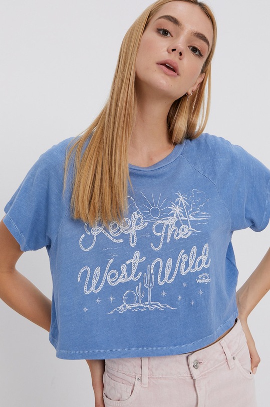 Bavlnené tričko Billabong x Wrangler bavlna modrá Z3KT06BIF1.2866