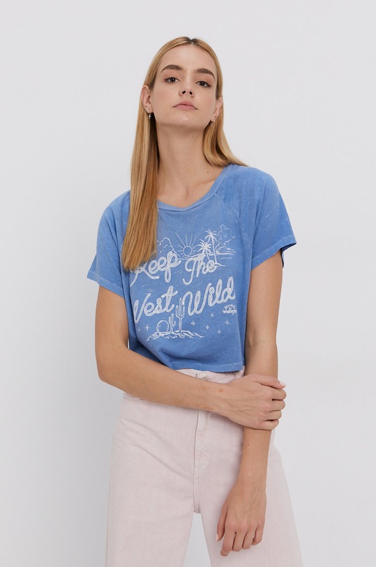 Bavlnené tričko Billabong x Wrangler modrá Z3KT06BIF1.2866