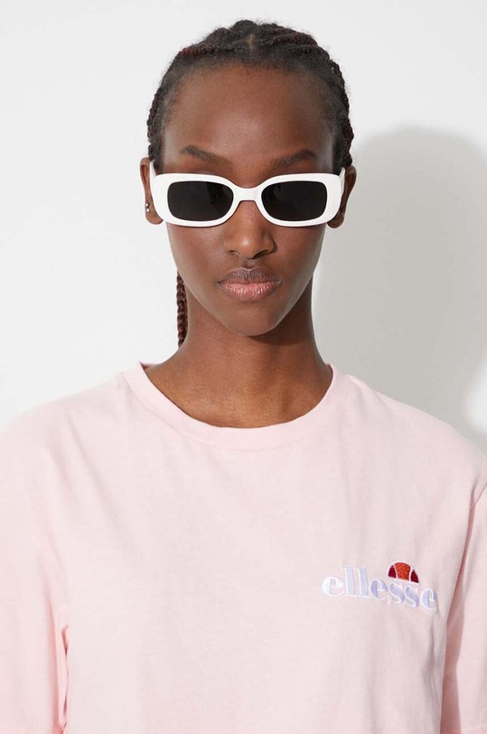 Bavlnené tričko Ellesse SGK13290 ružová