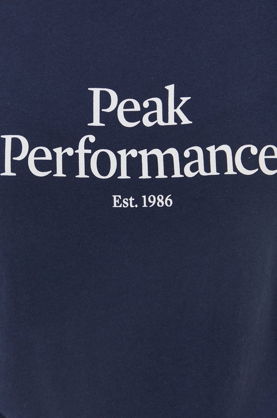 Peak Performance T-shirt bawełniany G75661 granatowy