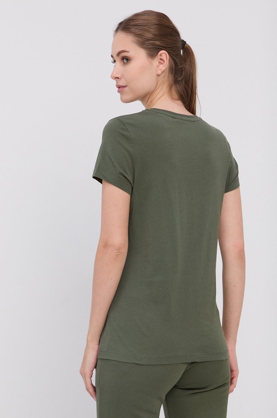 Odzież Peak Performance T-shirt bawełniany G75661 zielony