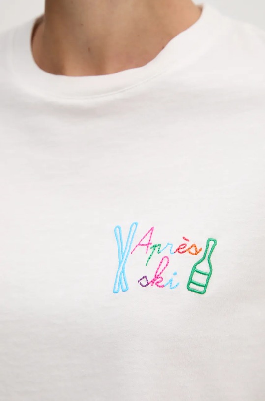 Βαμβακερό μπλουζάκι MC2 Saint Barth EMI0002 λευκό