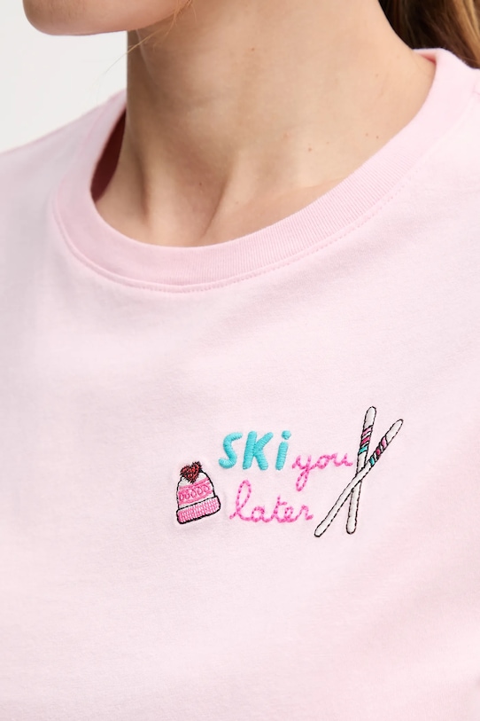 Bavlnené tričko MC2 Saint Barth EMI0002 ružová