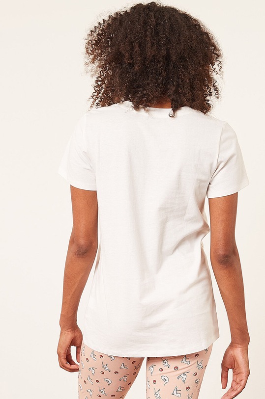 Odzież Etam T-shirt piżamowy 652838280 beżowy