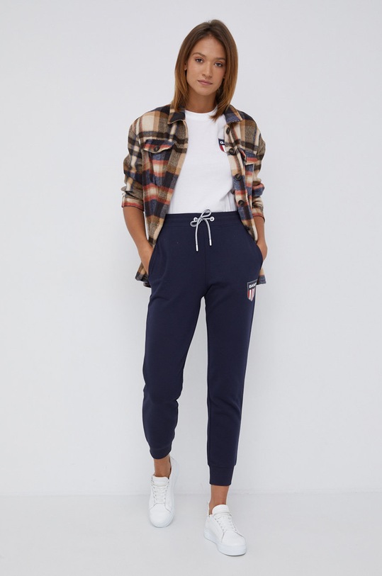 Gant T-shirt bawełniany 4200219 4200219 biały AW21