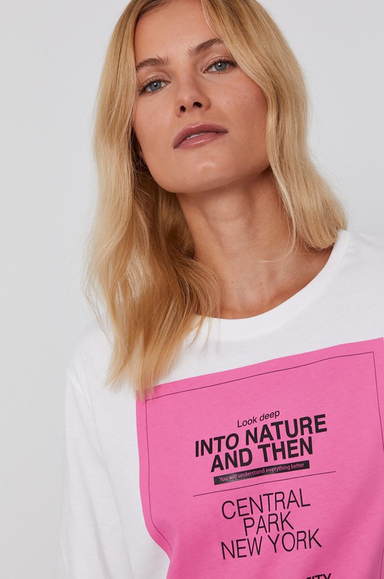 United Colors of Benetton T-shirt bawełniany biały 3MI5E1AH8.101