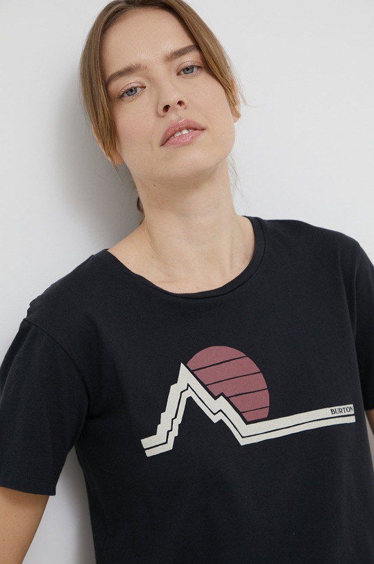 Odzież Burton T-shirt bawełniany 21701100001 czarny