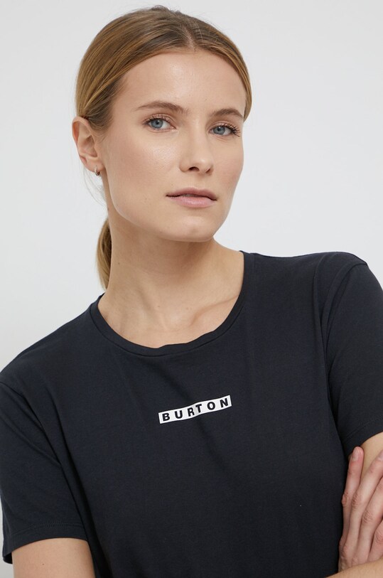 Burton T-shirt bawełniany czarny 22613101001
