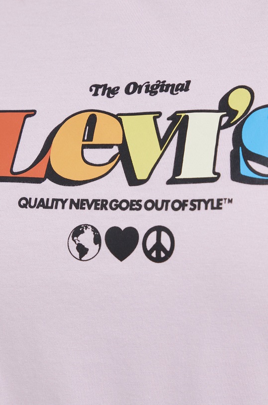Levi's T-shirt bawełniany 17369.1710 różowy