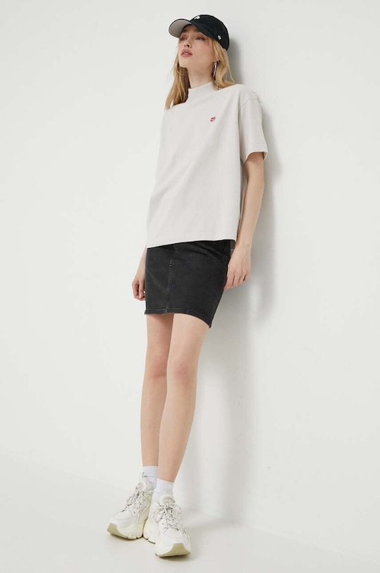 Pamučna majica Deus Ex Machina bež DLF211051