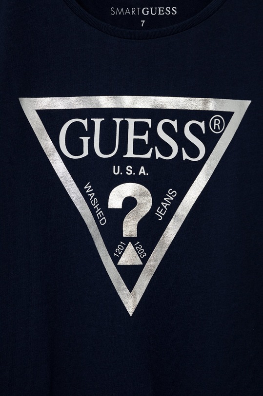 Dětské bavlněné tričko Guess J73I56.K8HM0 námořnická modř SS22
